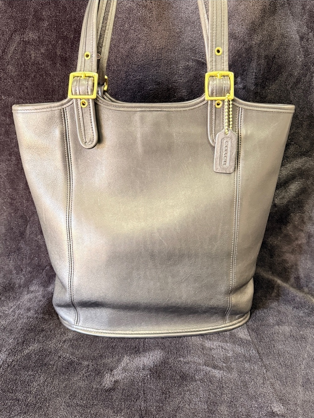 Coach 1998 Vintage Leather Legacy Large Shopper Tote